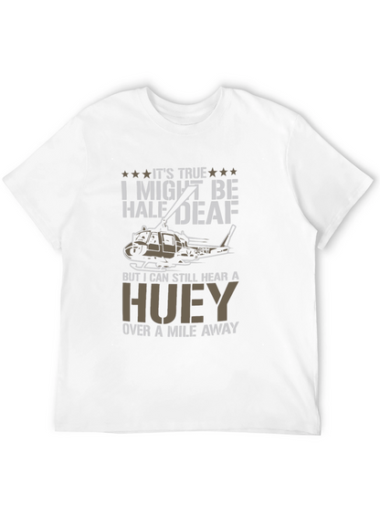 Half Deaf Huey Helicopter T-Shirt