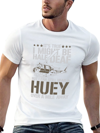 Half Deaf Huey Helicopter T-Shirt