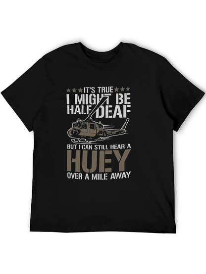 Half Deaf Huey Helicopter T-Shirt