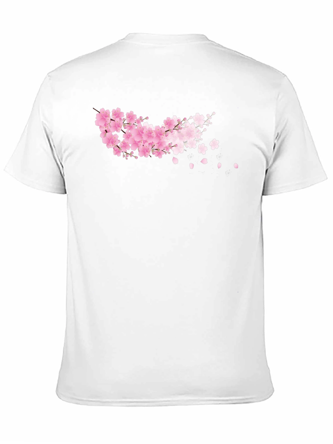 Cherry Blossom Black T-Shirt - Floral Design
