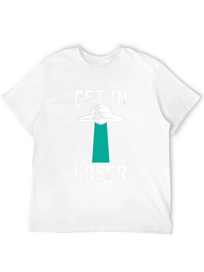 Get In Loser Alien Abduction Graphic T-Shirt
