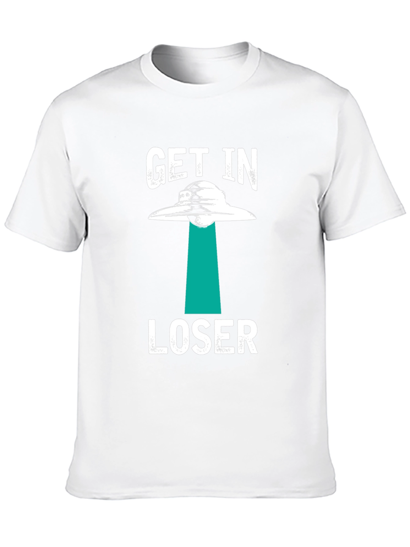 Get In Loser Alien Abduction Graphic T-Shirt