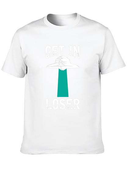 Get In Loser Alien Abduction Graphic T-Shirt