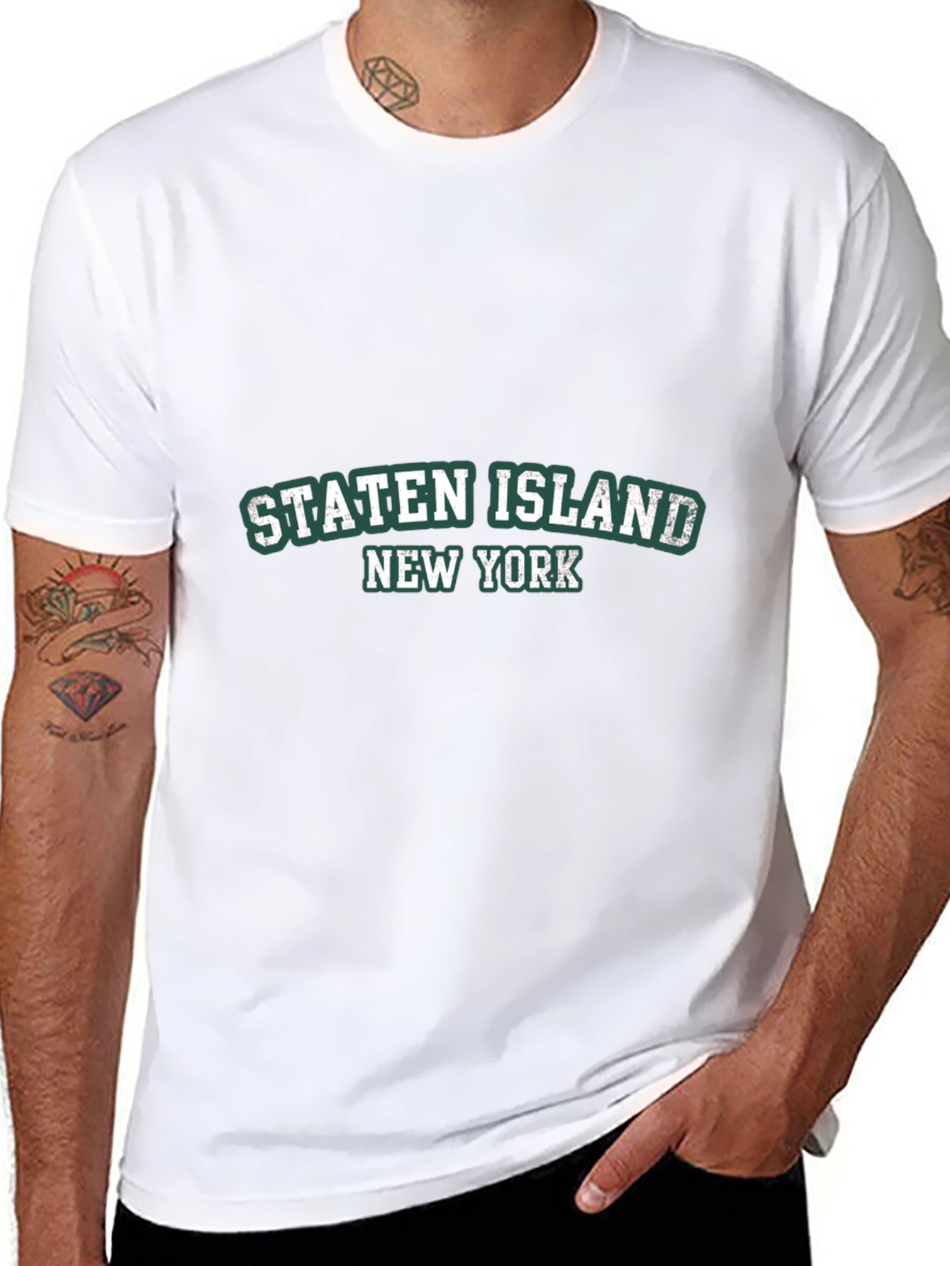 Staten Island NY Black Tee Shirt