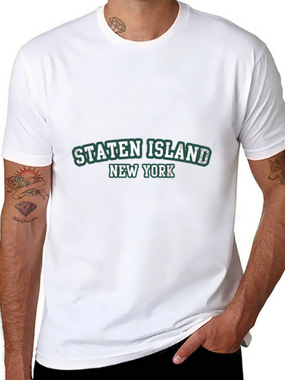 Staten Island NY Black Tee Shirt