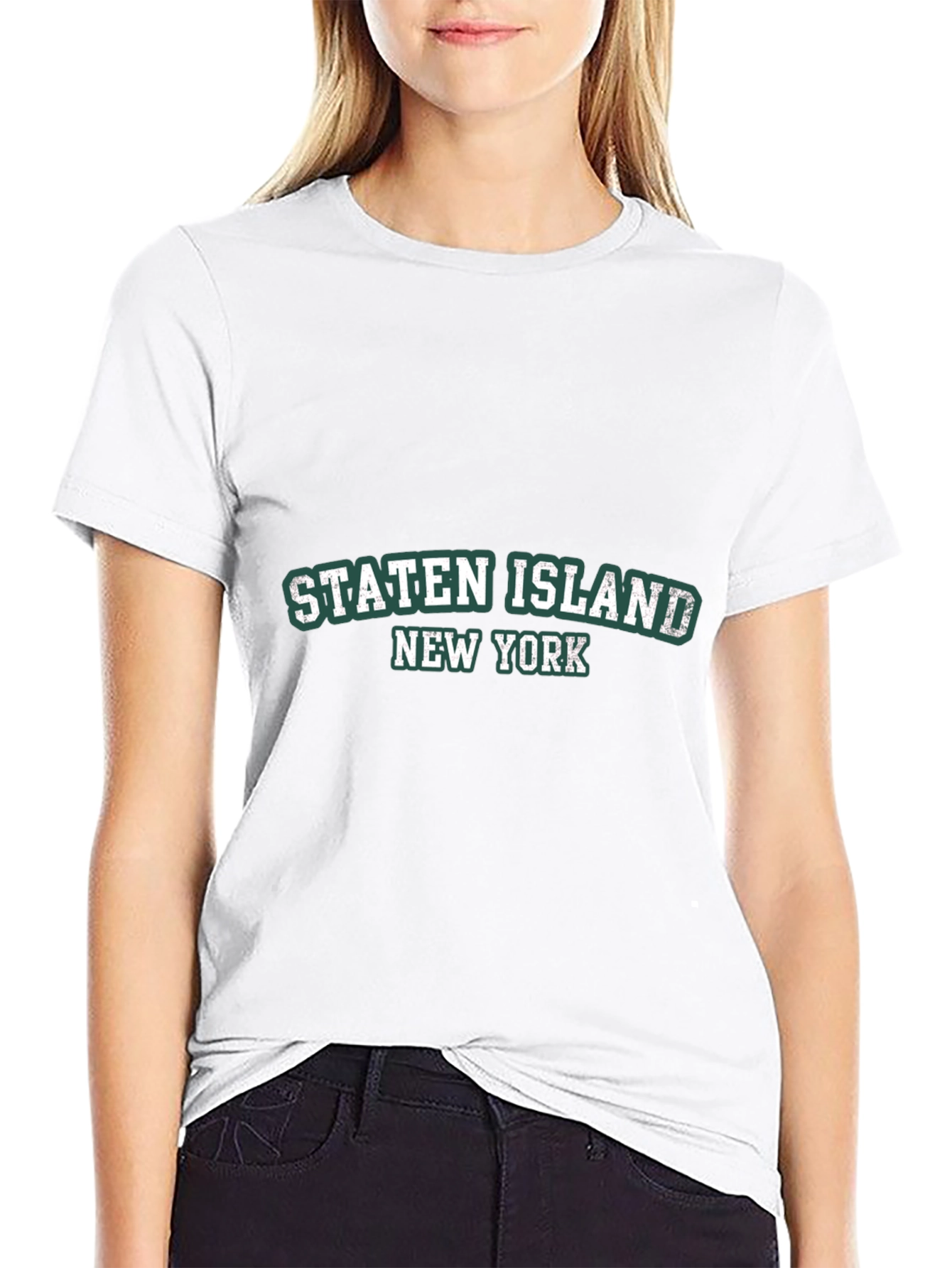 Staten Island NY Black Tee Shirt