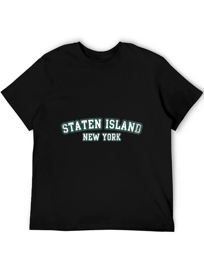 Staten Island NY Black Tee Shirt