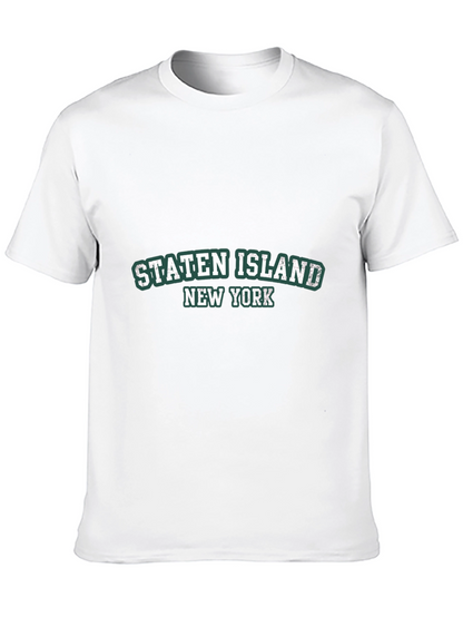 Staten Island NY Black Tee Shirt