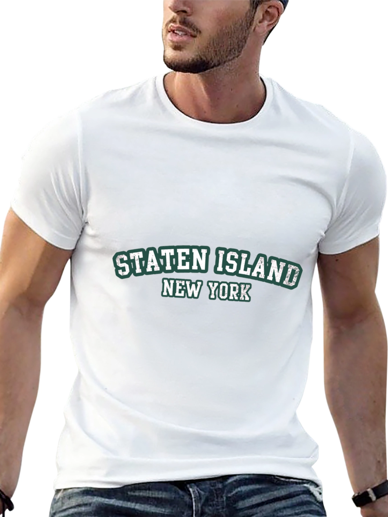 Staten Island NY Black Tee Shirt