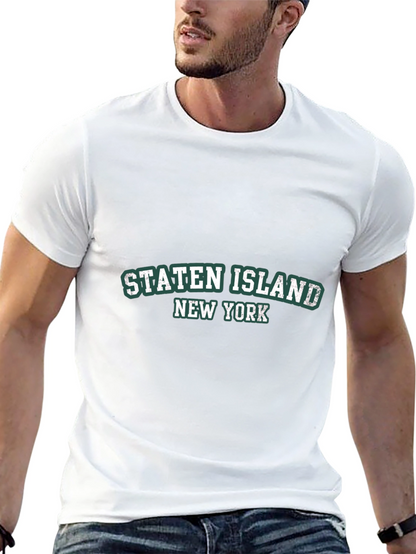Staten Island NY Black Tee Shirt