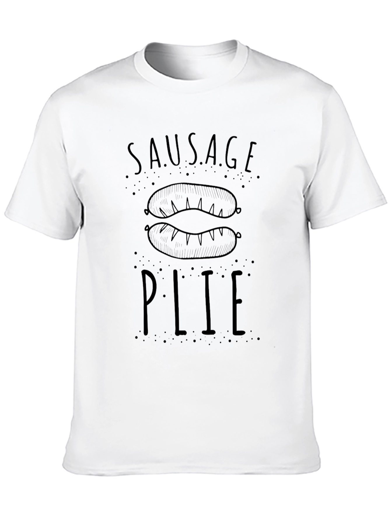 Sausage Plie Black Graphic T-Shirt