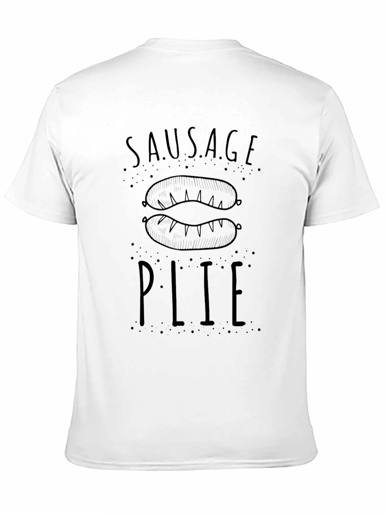 Sausage Plie Black Graphic T-Shirt