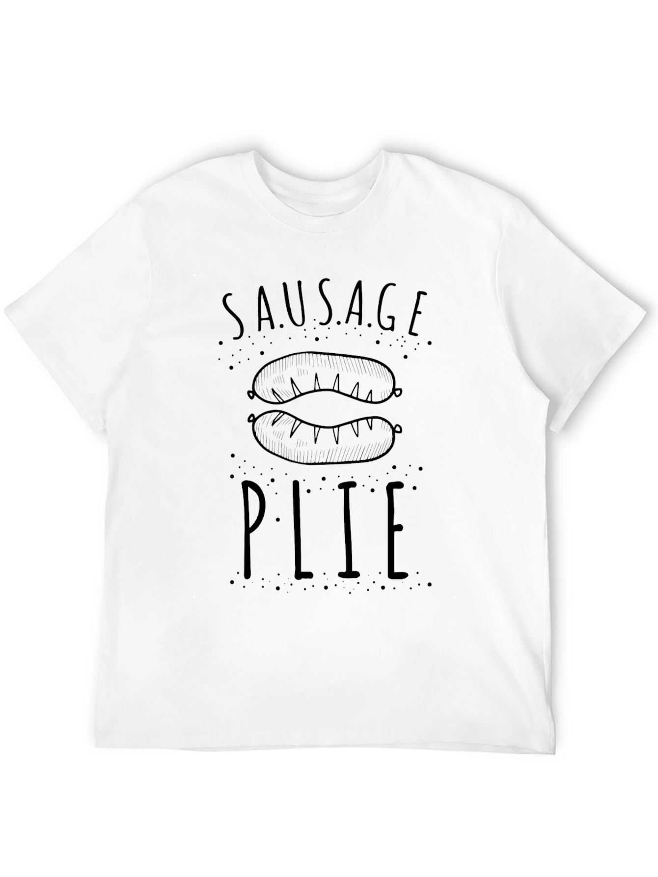 Sausage Plie Black Graphic T-Shirt