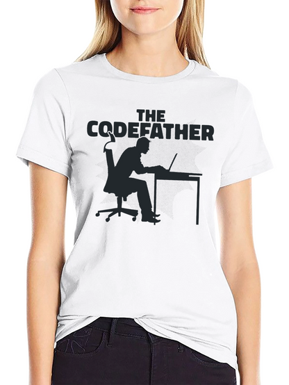 The Codefather Black T-Shirt - Programmer Gift