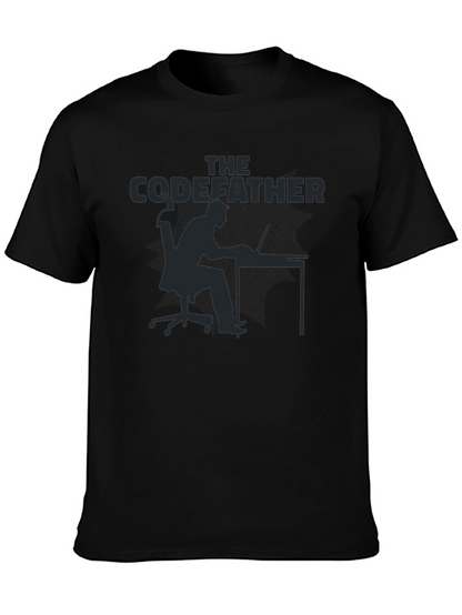 The Codefather Black T-Shirt - Programmer Gift