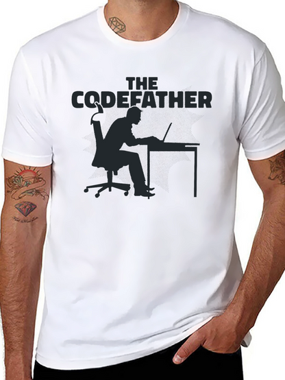 The Codefather Black T-Shirt - Programmer Gift