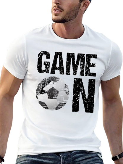 Game On Soccer Graphic Tee - Mens Black T-Shirt