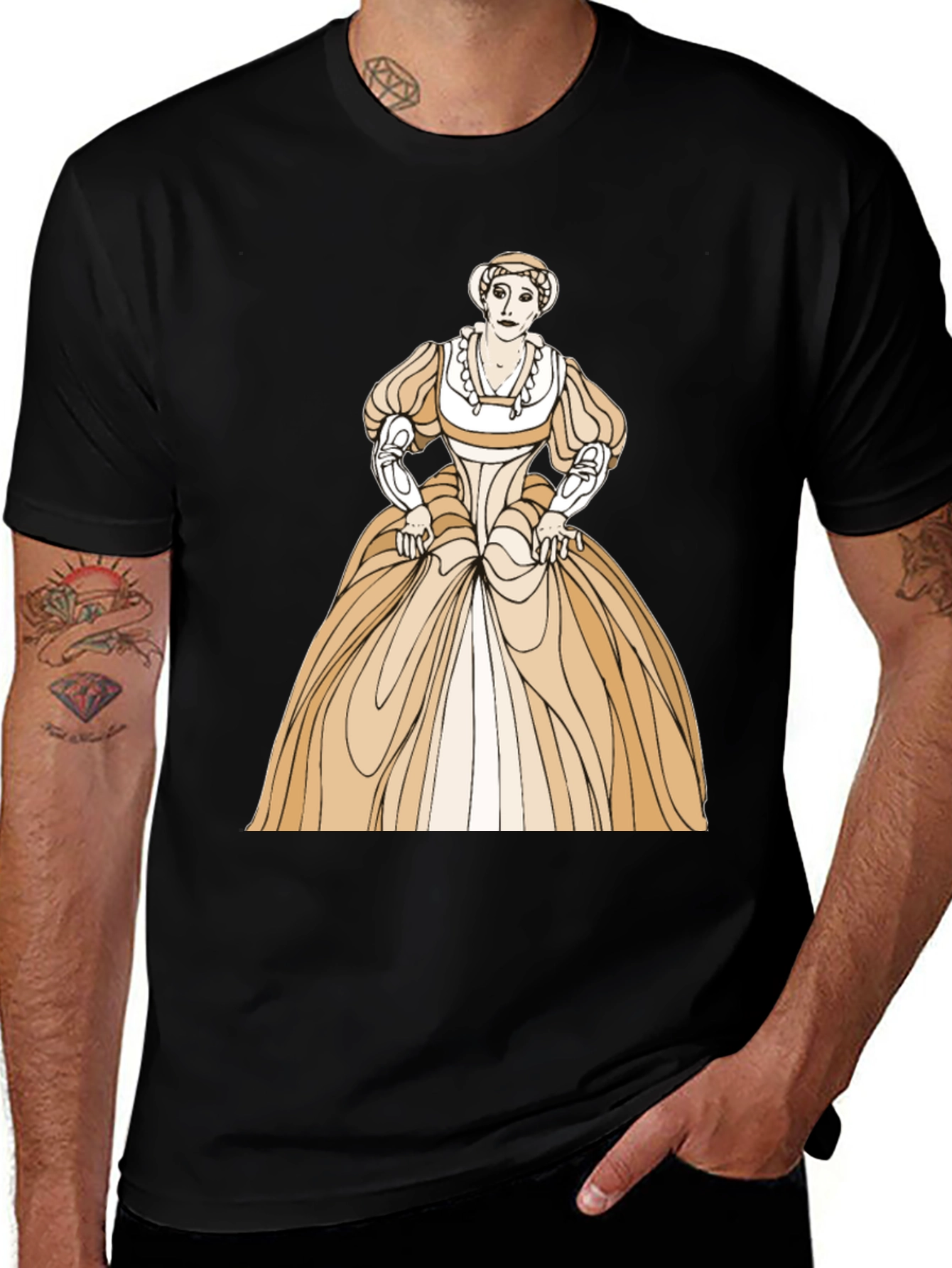 Renaissance Woman Graphic Tee - Unique Art Shirt