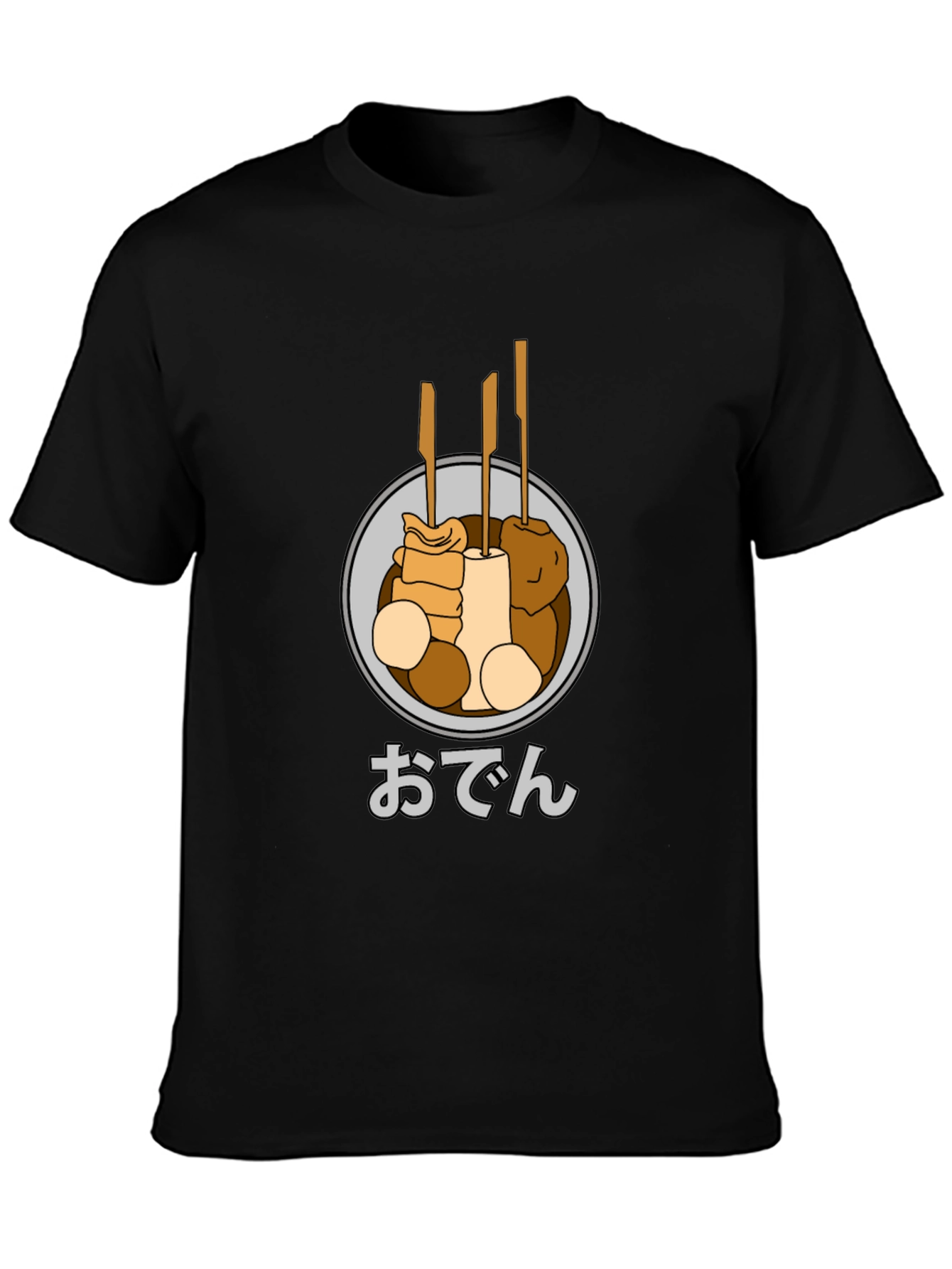 Oden Food Graphic T-Shirt - Japanese Street Food Tee