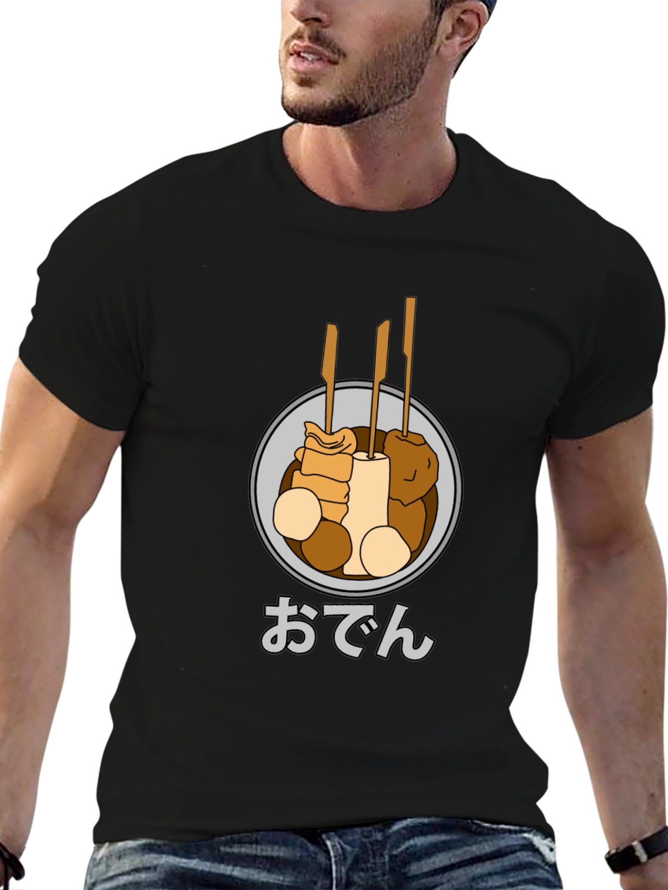 Oden Food Graphic T-Shirt - Japanese Street Food Tee