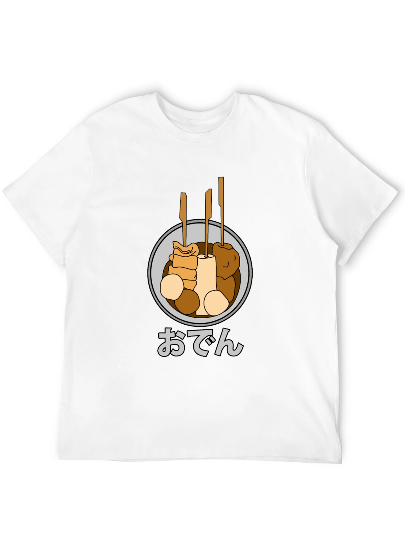 Oden Food Graphic T-Shirt - Japanese Street Food Tee