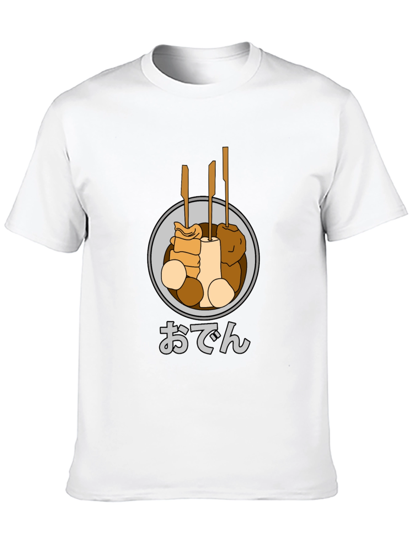 Oden Food Graphic T-Shirt - Japanese Street Food Tee