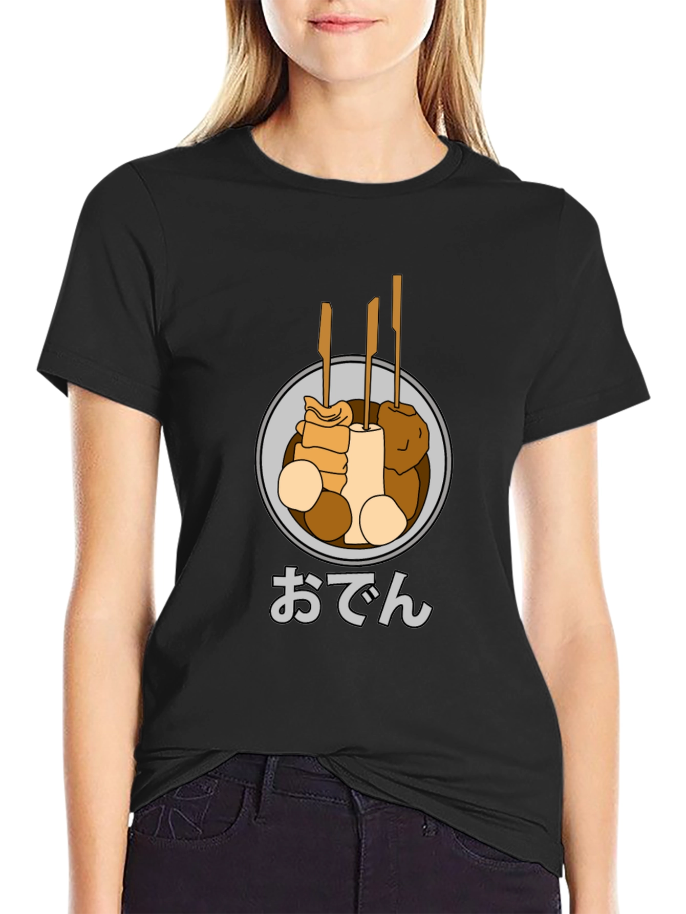 Oden Food Graphic T-Shirt - Japanese Street Food Tee
