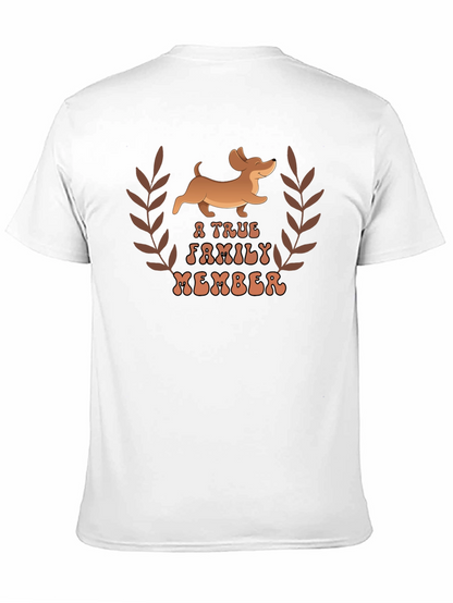 Dachshund True Family Member Graphic T-Shirt