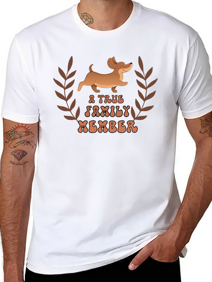 Dachshund True Family Member Graphic T-Shirt