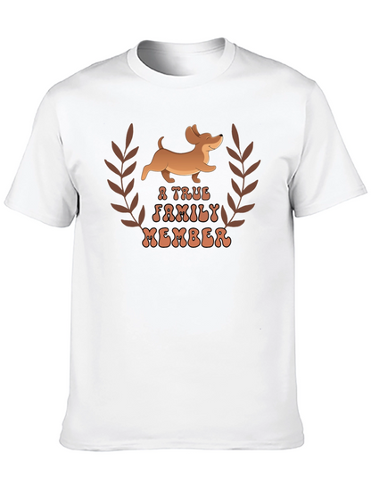 Dachshund True Family Member Graphic T-Shirt