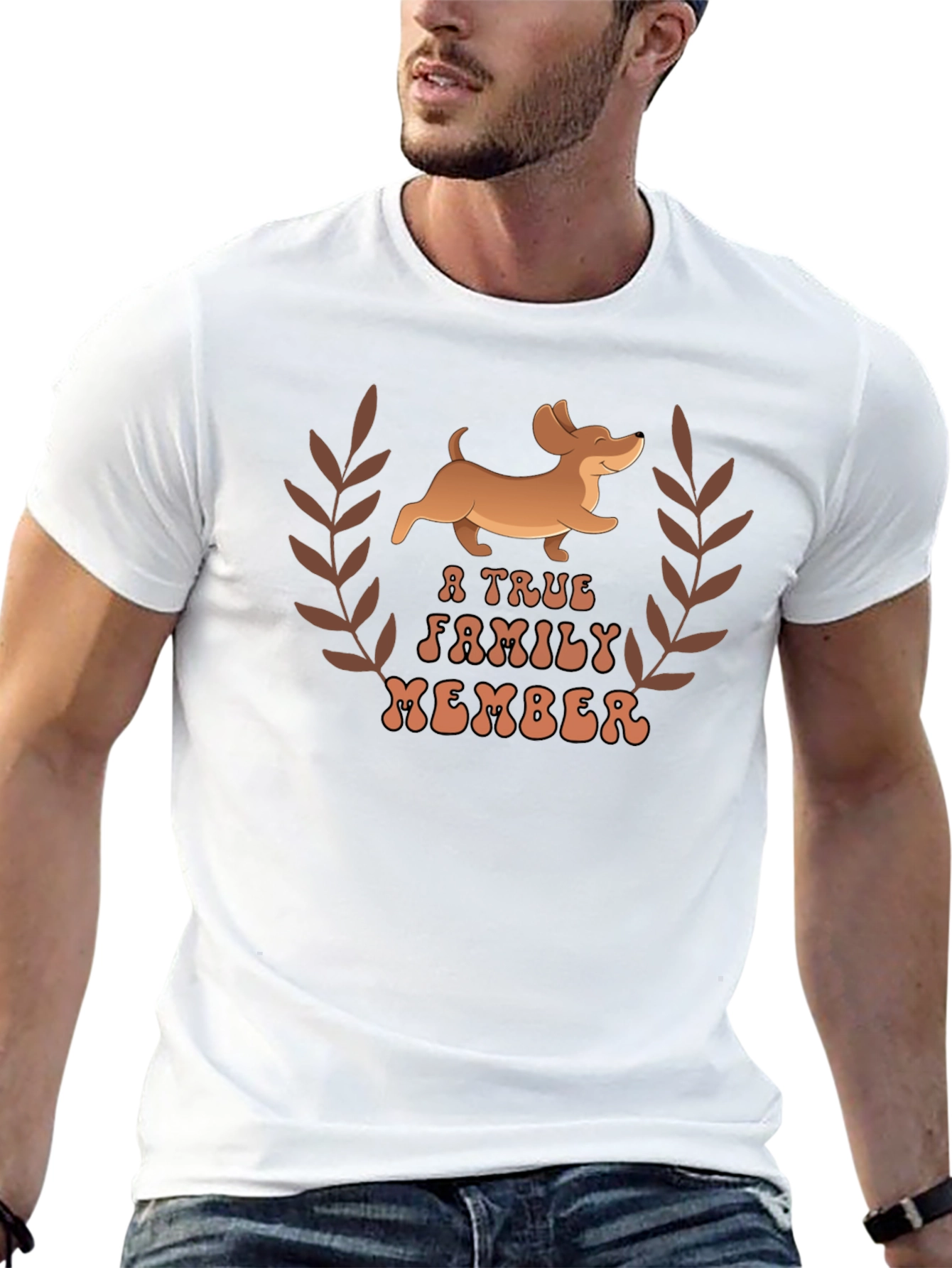 Dachshund True Family Member Graphic T-Shirt