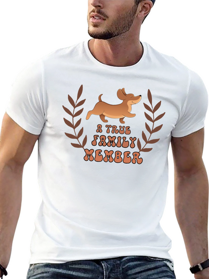 Dachshund True Family Member Graphic T-Shirt