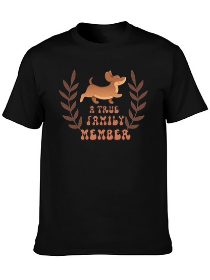 Dachshund True Family Member Graphic T-Shirt