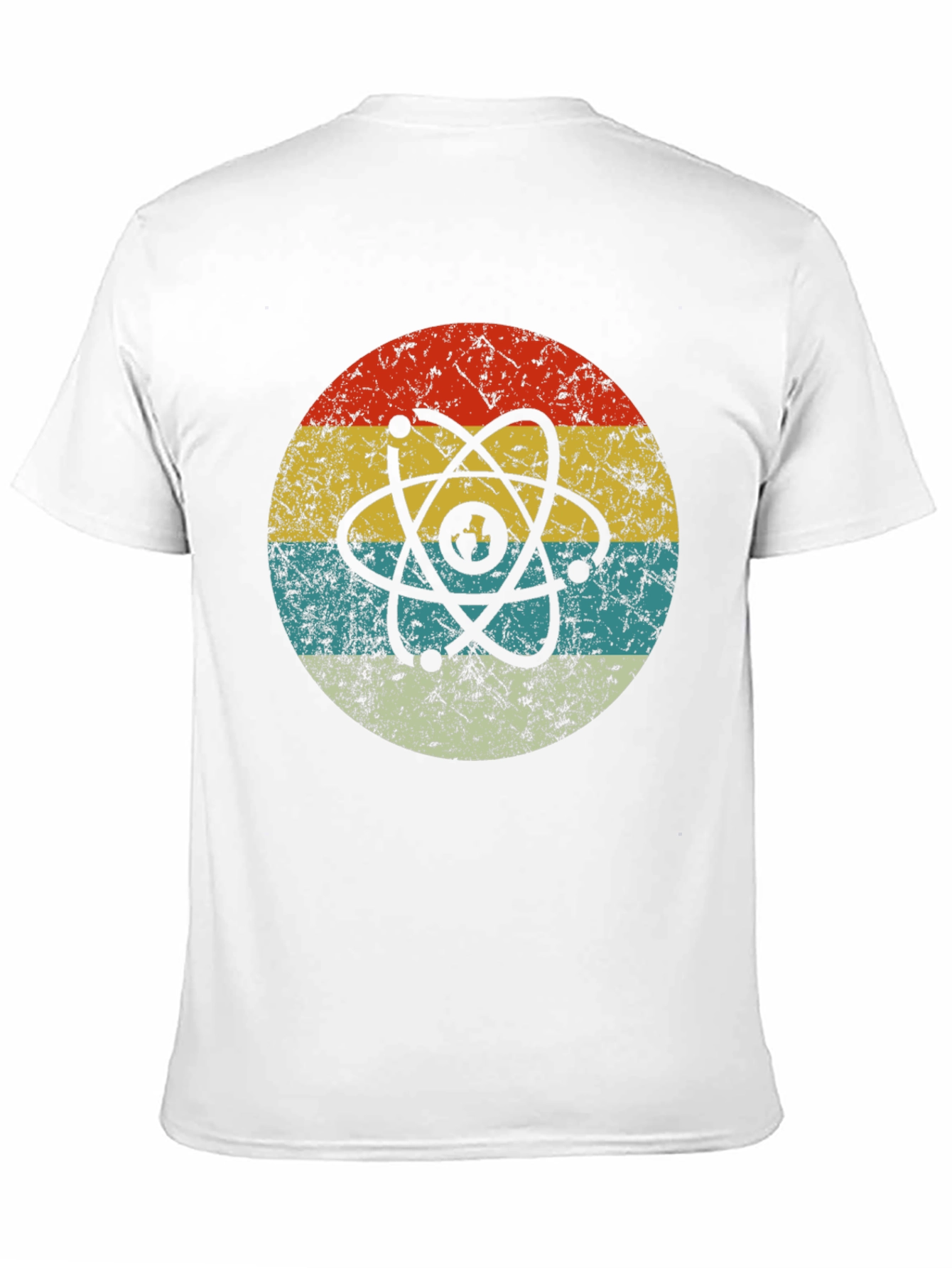 Retro Atom Graphic T-Shirt - Cool Science Design