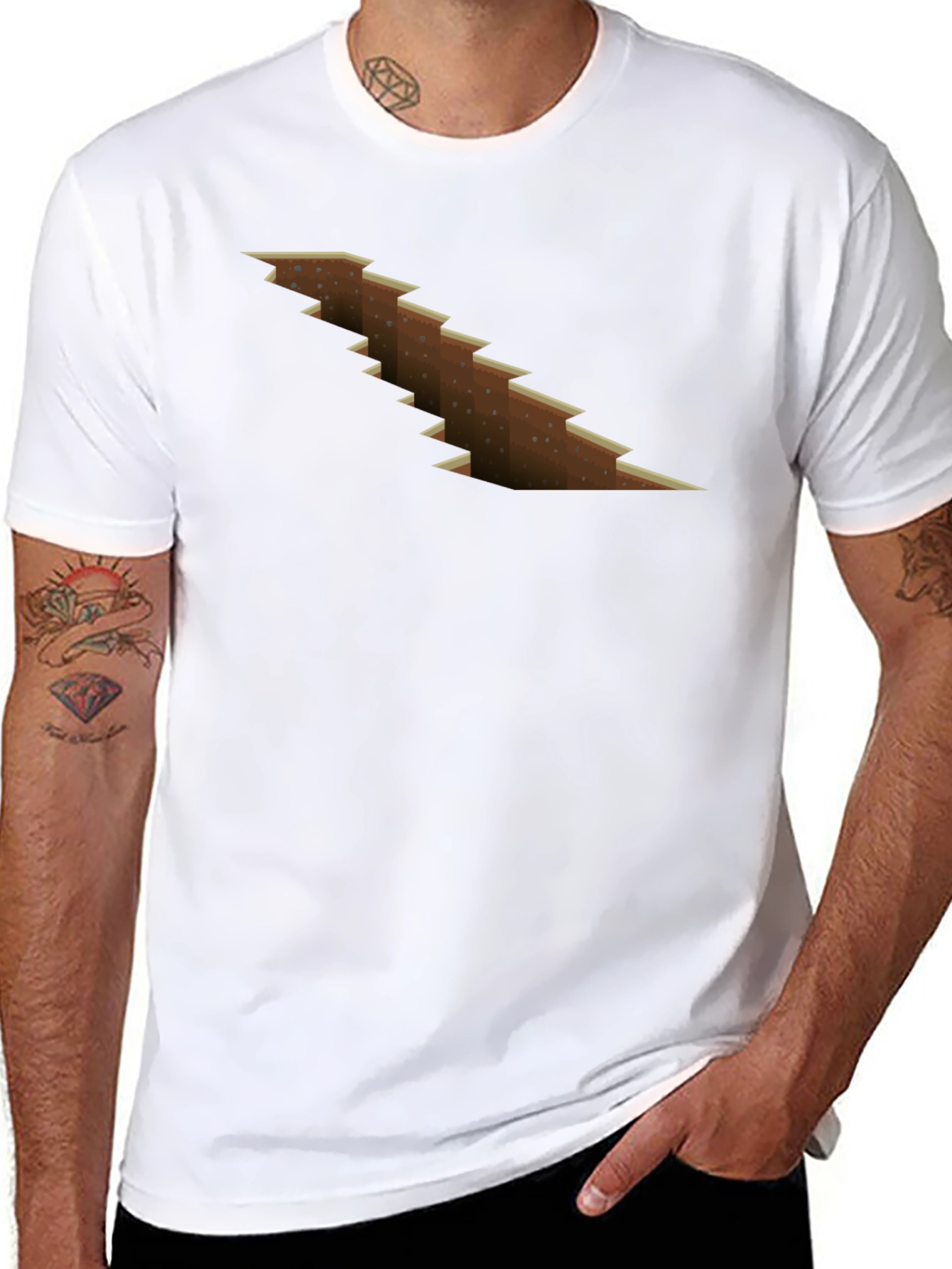 Ripped Minecraft Earth T-Shirt