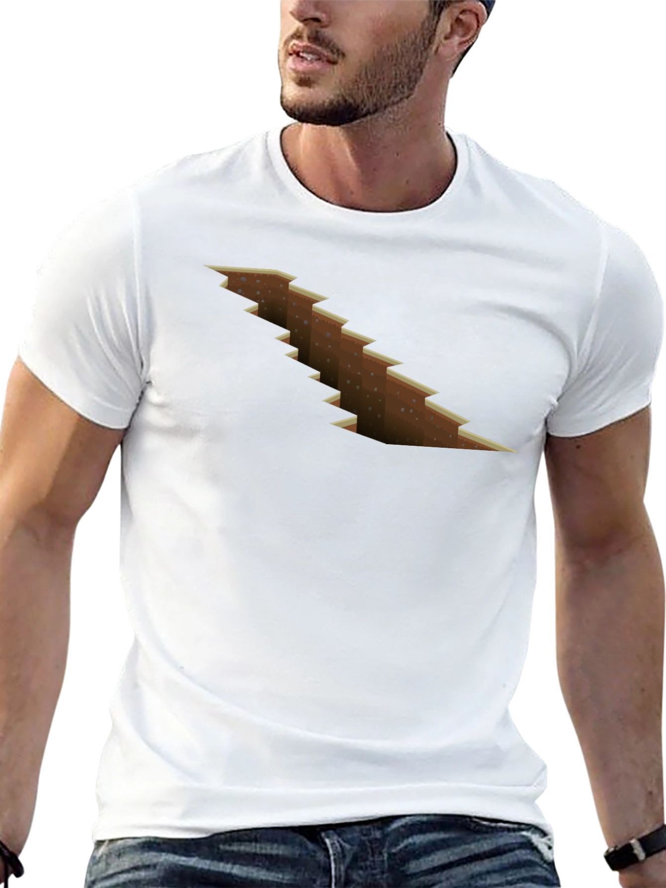Ripped Minecraft Earth T-Shirt
