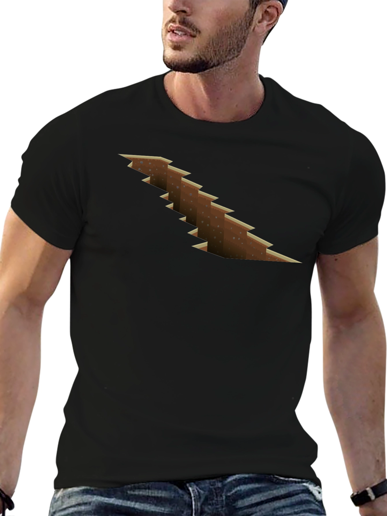 Ripped Minecraft Earth T-Shirt
