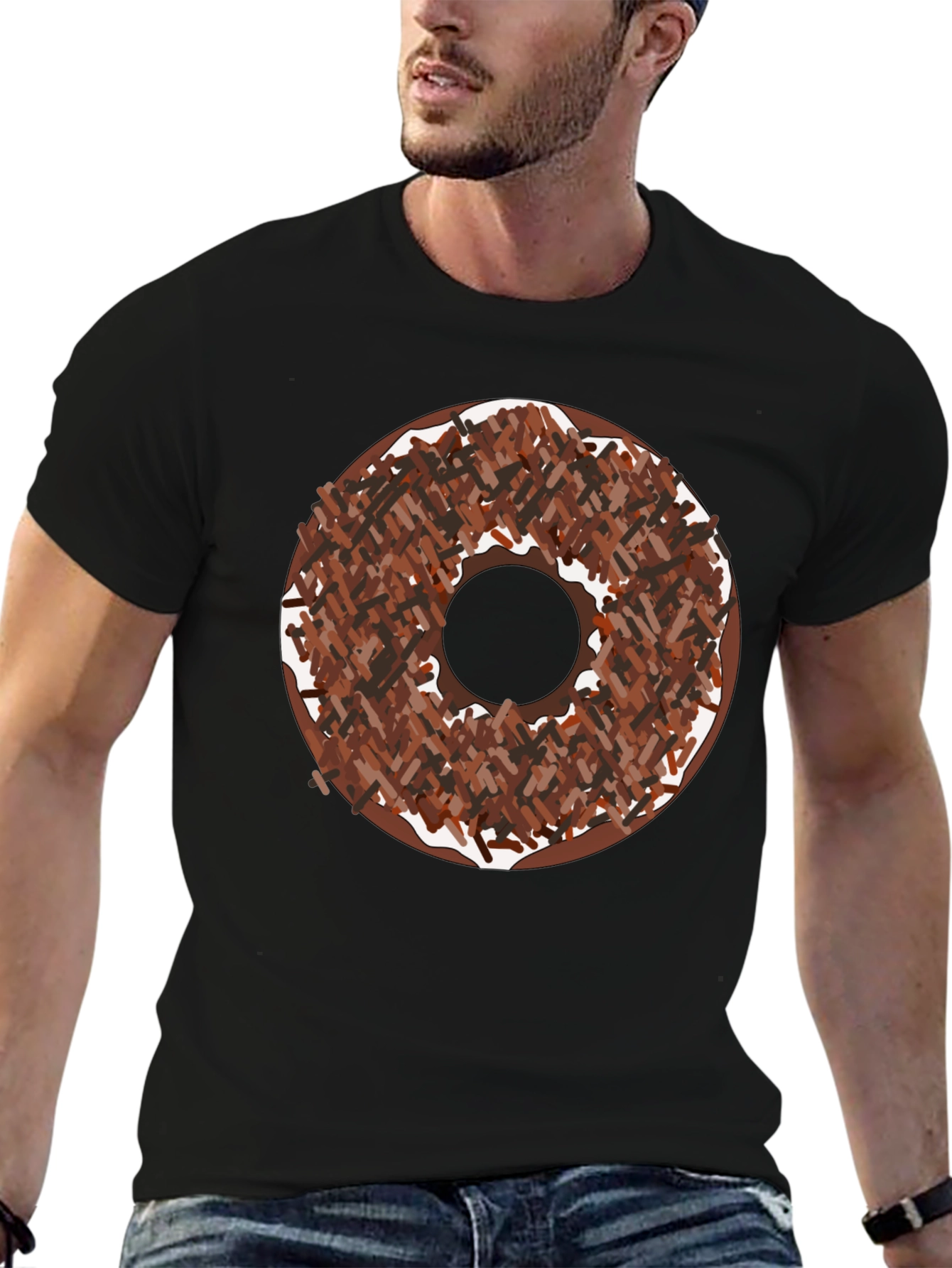 Donut Sprinkle Graphic Tee - Unisex Crew Neck