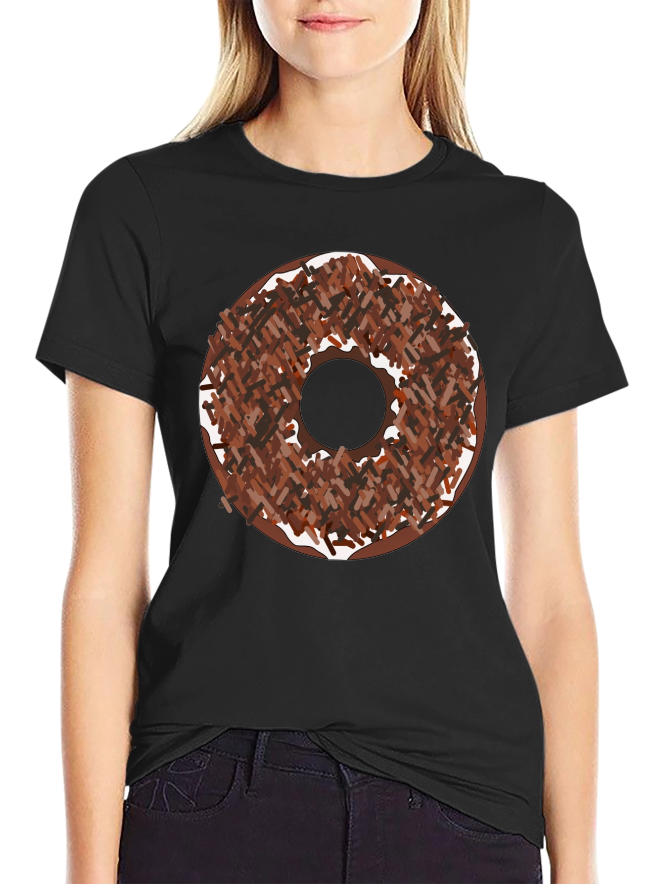Donut Sprinkle Graphic Tee - Unisex Crew Neck