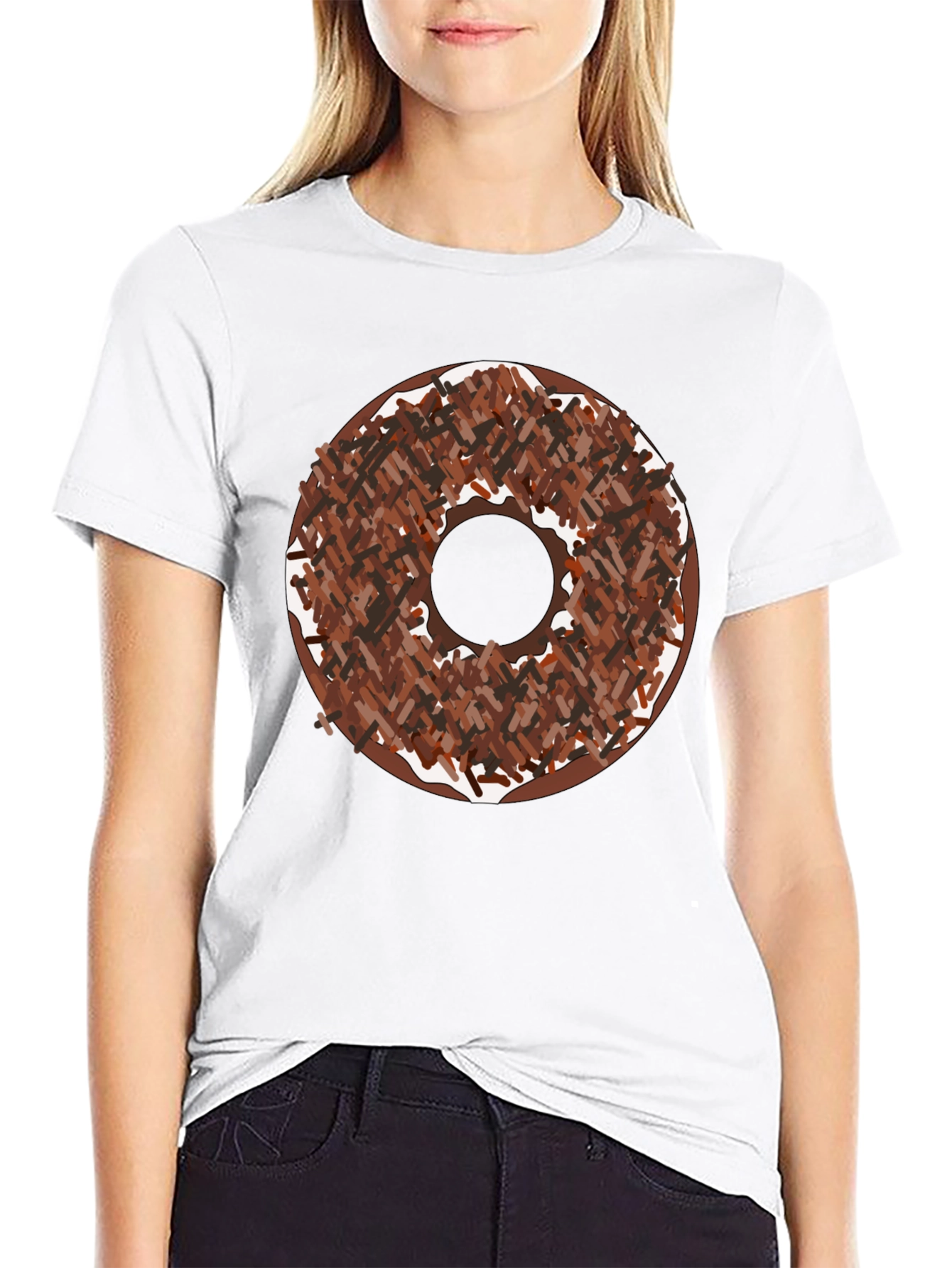 Donut Sprinkle Graphic Tee - Unisex Crew Neck