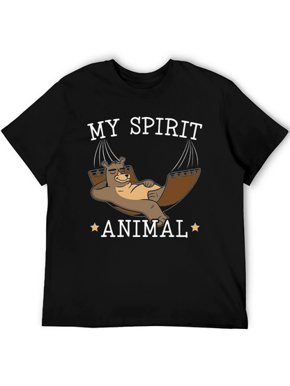 My Spirit Animal T-Shirt - Lazy Bear Hammock Design