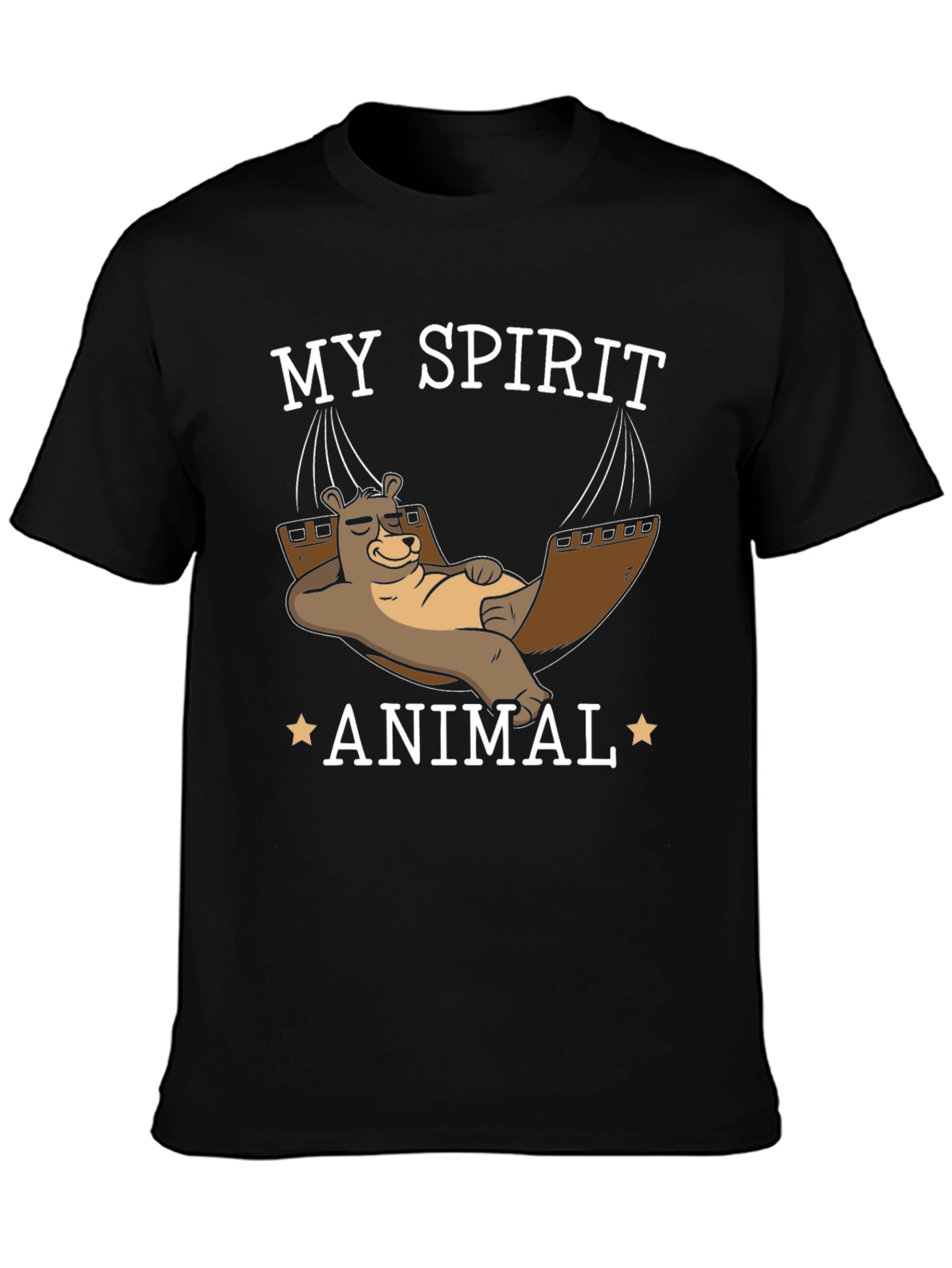 My Spirit Animal T-Shirt - Lazy Bear Hammock Design