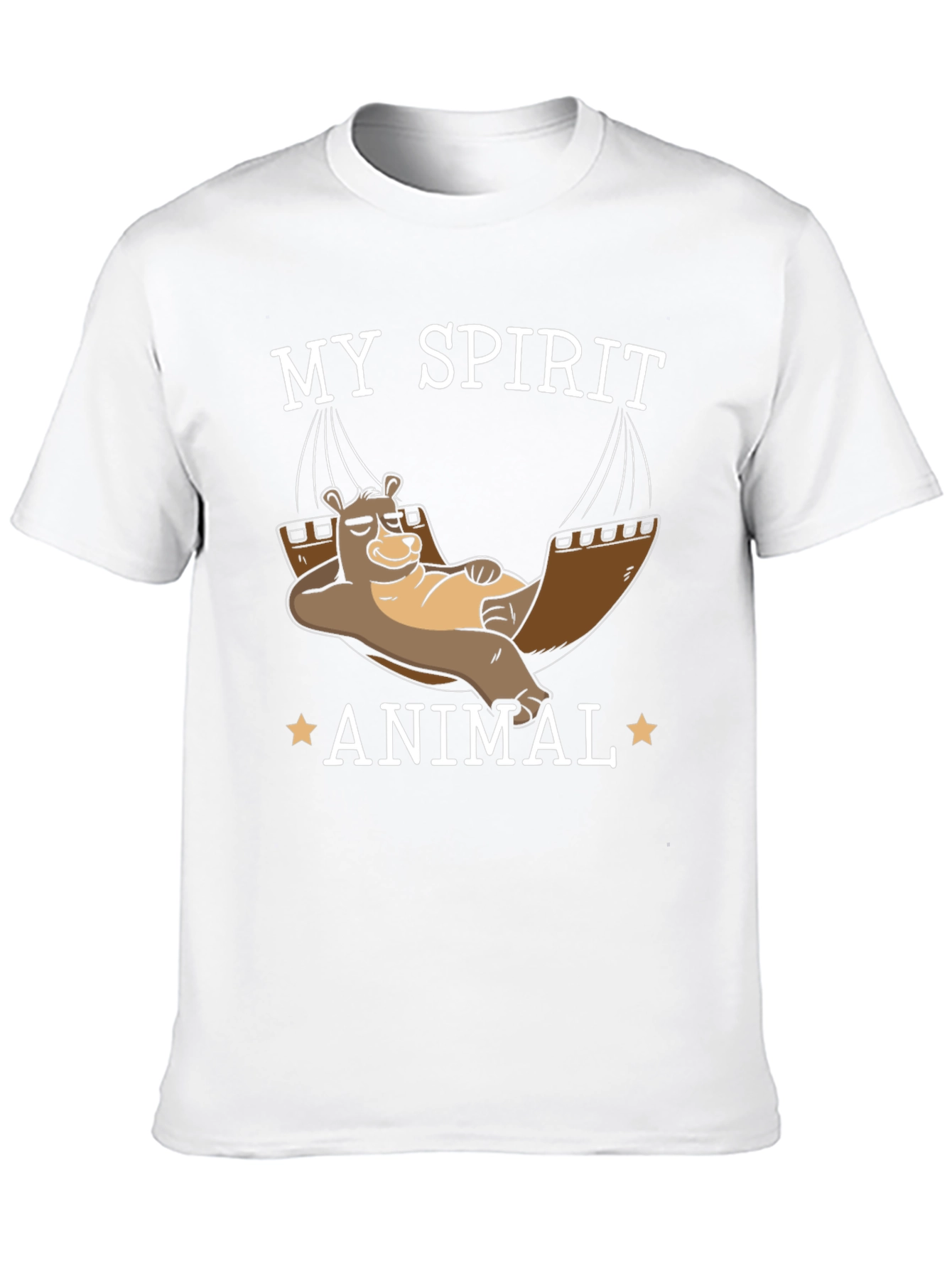 My Spirit Animal T-Shirt - Lazy Bear Hammock Design