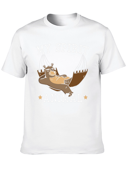 My Spirit Animal T-Shirt - Lazy Bear Hammock Design