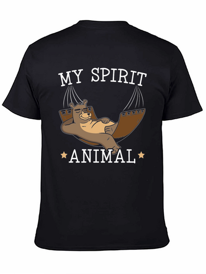 My Spirit Animal T-Shirt - Lazy Bear Hammock Design