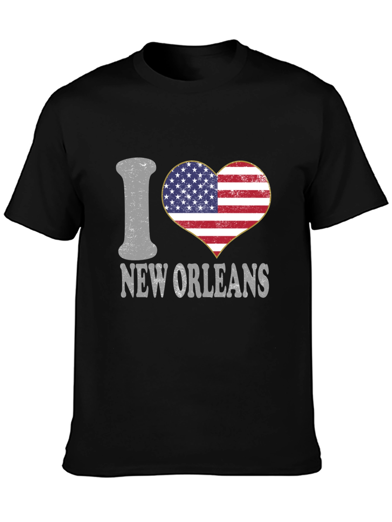I Heart New Orleans T-Shirt Patriotic Tee