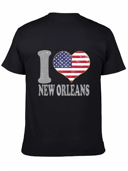 I Heart New Orleans T-Shirt Patriotic Tee