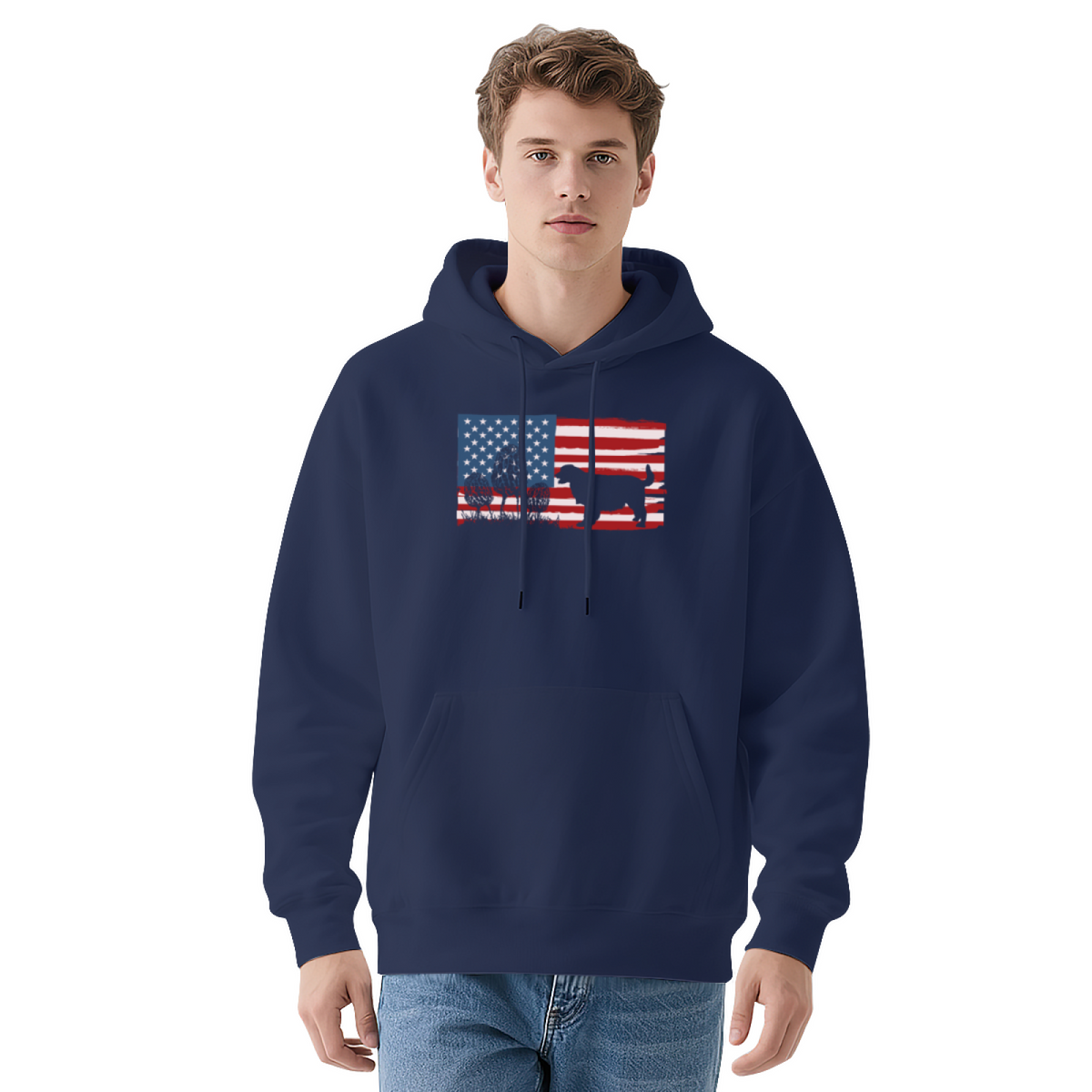 Freedom Is Not Free' Vintage Flag Eagle Bear Hoodie