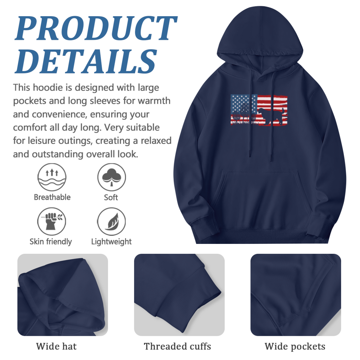 Freedom Is Not Free' Vintage Flag Eagle Bear Hoodie