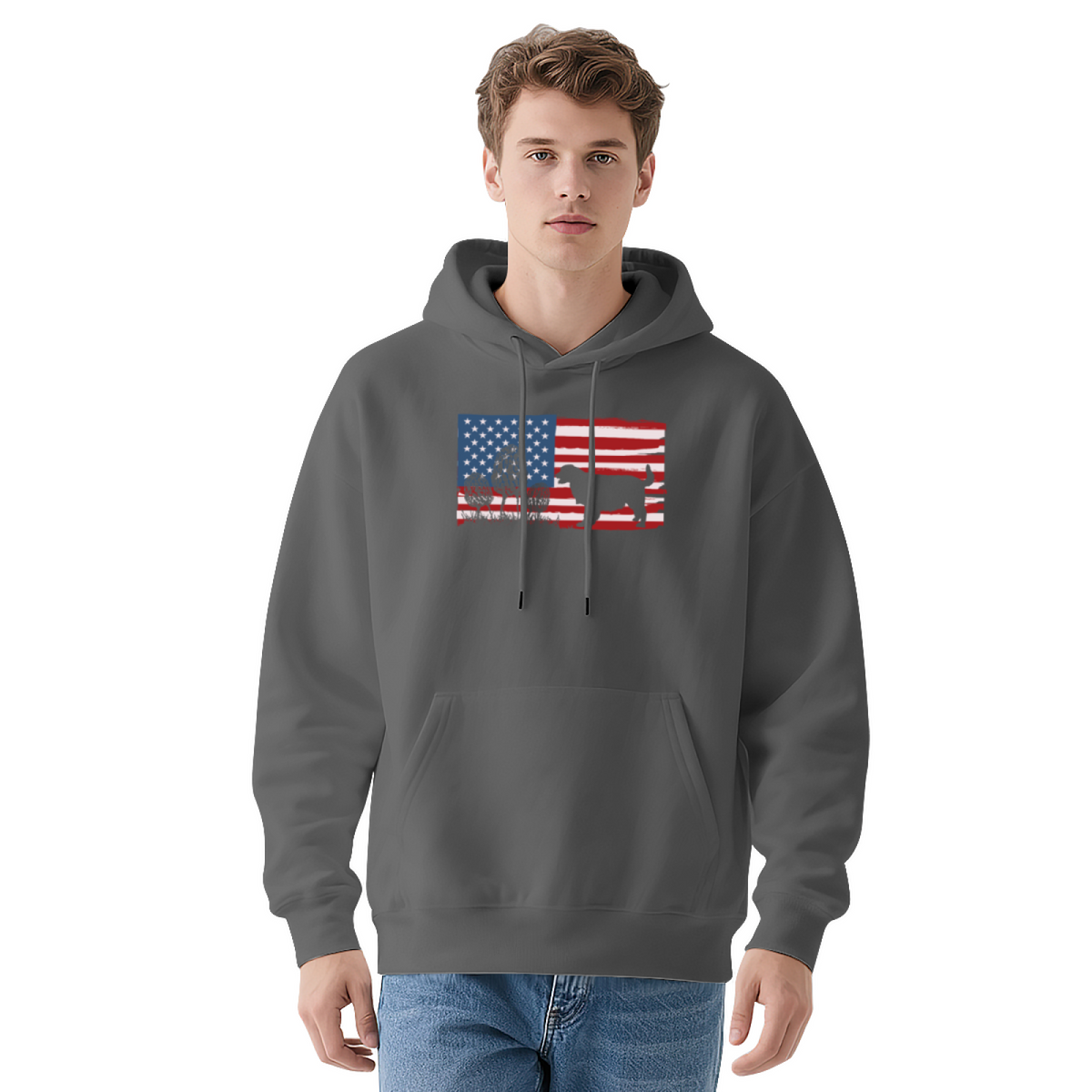 Freedom Is Not Free' Vintage Flag Eagle Bear Hoodie